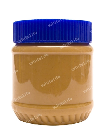 Ein Glas Erdnussbutter