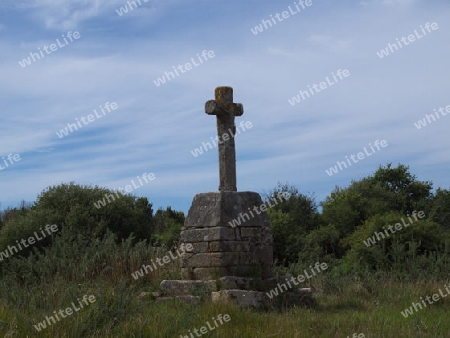 Wegkreuz im Morbihan