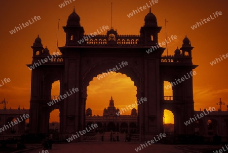 the Palace in the city of Mysore in the province of Karnataka in India.