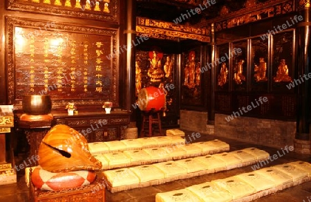 Tempel bei der Wildganspagode in der Altstadt von Xian, China