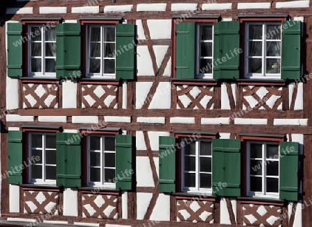 the old town of the villige Schiltach in the Blackforest in the south of Germany in Europe.