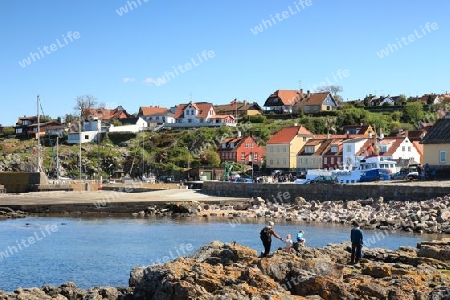 D?nemark Bornholm Alinge Hafen