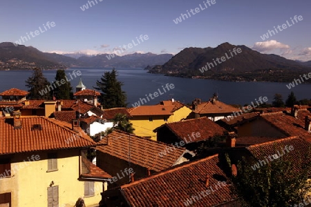 The Village of Stresa on the Lago Maggiore in the Lombardia  in north Italy. 