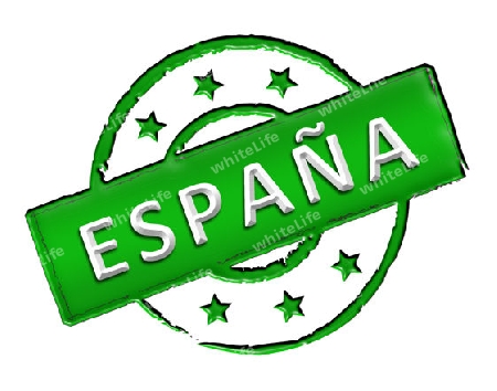 Sign and stamp named SPAIN for your presentation, for websites and many more.