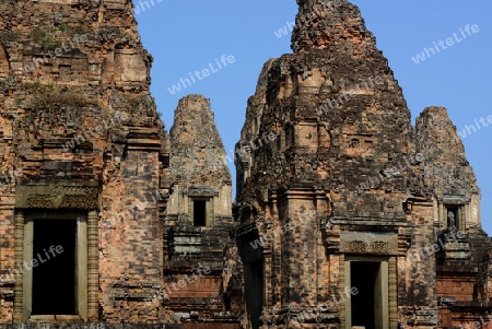 The Temple of  Pre Rup in the Temple City of Angkor near the City of Siem Riep in the west of Cambodia.