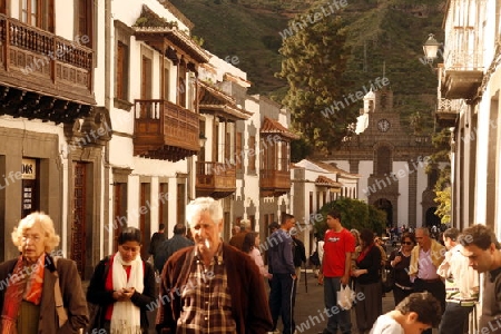 the church in the Village of Teror in the Mountains of central Gran Canay on the Canary Island of Spain in the Atlantic ocean.