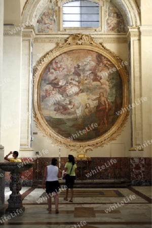 the Dom Sant Agata at the Piazza del Duomo in the old Town of Catania in Sicily in south Italy in Europe.