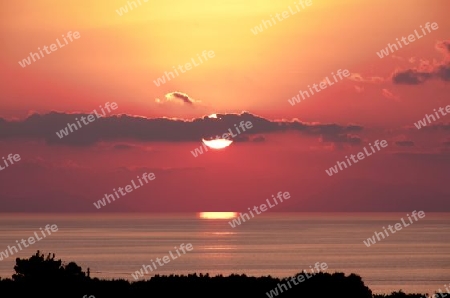 Sonnenuntergang am Stromboli