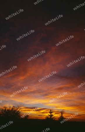 romantischer Sonnenuntergang