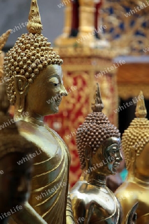 Die Architektur des Wat Phra That Doi Suthep Tempel in Chiang Mai im Norden von Thailand.