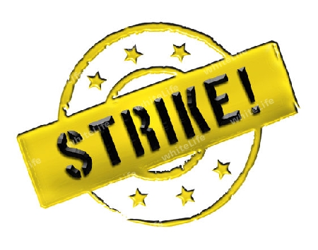 Sign, symbol, stamp or icon for your presentation, for websites and many more named STRIKE!