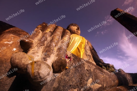 Der Wat Phra Si Ratana Mahathat im Si Satchanalai-Chaliang Historical Park rund 50 Km von Sukhothai in der Provinz Sukhothai im Norden von Thailand in Suedostasien.