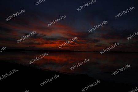 Sonnenuntergang ?bder dem Salzhaff 7