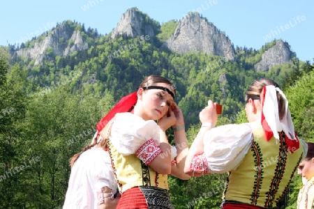 Europa, Osteuropa, Slowakei, Polen, Grenze, Cerveny Klastor, Folklore, Festival, Fest, Tranchtenfest, Tracht, Kultur, Sommer, 