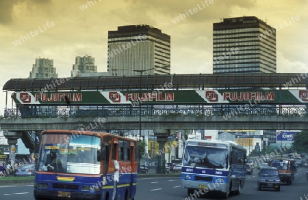 Die Skyline in der Innenstadt von jakarta der Hauptstadt von Indonesien.  (KEYSTONE/Urs Flueeler)