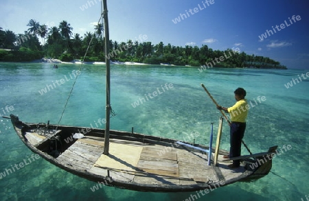 Asien, Indischer Ozean, Malediven,
Ein Traumstrand auf einer Ferieninsel der Inselgruppe Malediven im Indischen Ozean 


