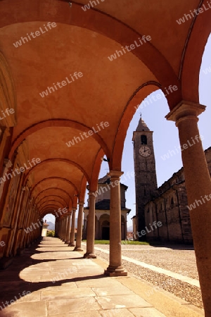 the Church in the old town of Baveno on the Lago maggiore in the Lombardia  in north Italy. 