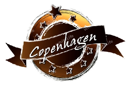 Copenhagen - Banner, Logo, Symbol im Royal Grunge Style fuer Praesentationen, Flyer, Prospekte, Internet,...