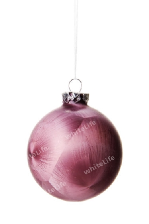 Weihnachten, Weihnachtskugel rosa gemustert