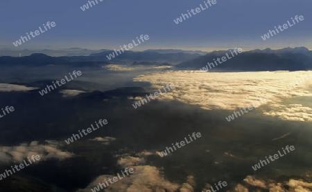 Blick aus dem Flugzeug ?ber K?rnten