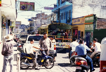 the town of Esquipulas in Guatemala in central America.   