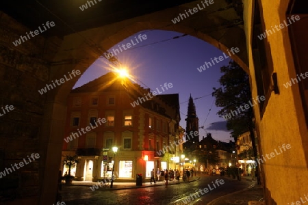  the old town of Freiburg im Breisgau in the Blackforest in the south of Germany in Europe.