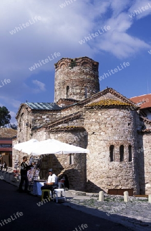 the old town of  Nesebar on the coast of the Black sea in Bulgaria in east Europe.