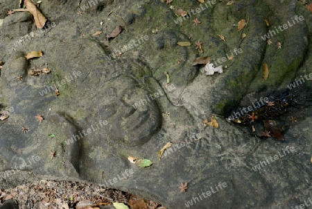 The Tempel Ruin of  Kbal Spean 50 Km northeast of in the Temple City of Angkor near the City of Siem Riep in the west of Cambodia.