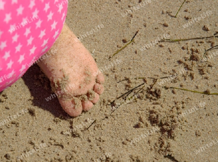 Spielen am Strand