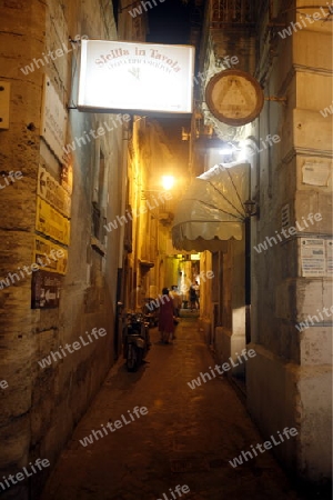 the old Town of Siracusa in Sicily in south Italy in Europe.