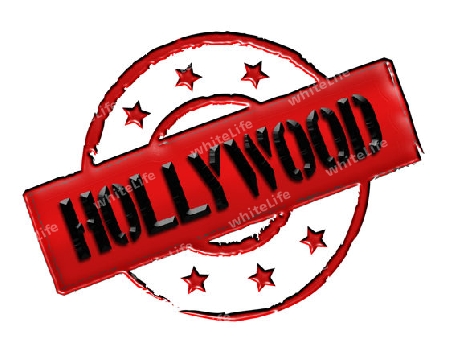 Sign, symbol, stamp or icon for your presentation, for websites and many more named HOLLYWOOD