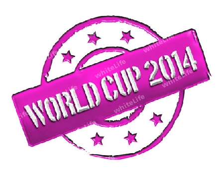 Sign, symbol, stamp or icon for your presentation, for websites and many more named World Cup 2014