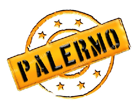 Sign and stamp for your presentation, for websites and many more named Palermo