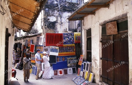 Die Altstadt von Stone Town  oder Zanzibar Town der Hauptstadt der Insel Sansibar im Indischen Ozean in Tansania in Ostafrika..