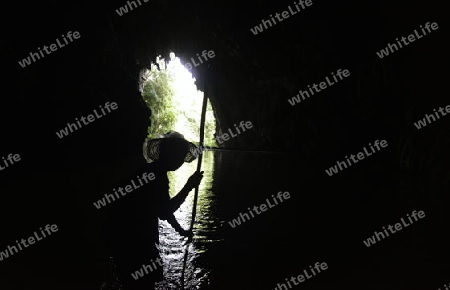 Die Hoehle Cave Pangmapha in der Bergregion von Soppong im norden von Thailand in Suedostasien.