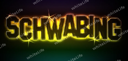 SCHWABING Illustration as LED Lights for your Presentation or website