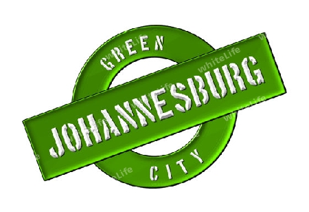 GREEN CITY JOHANNESBURG - Zeichen, Symbol, Banner fuer Prospekte, Flyer, Internet, ...