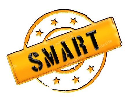 Sign, symbol, stamp or icon for your presentation, for websites and many more named SMART