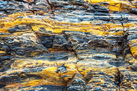 Rock formation on the coast in New South Wales Australia