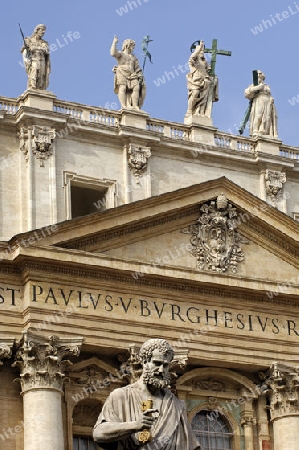 Archhitektonisches Detail der Peterskirche in Rom