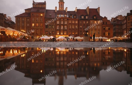 The Old Town in the City of Warsaw in Poland, East Europe.