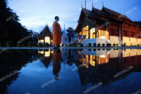 Die Architektur des Wat Phra Sing Tempel in Chiang Mai im Norden von Thailand.