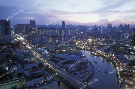 ASIEN, SUEDOST, SINGAPUR, STADT, ZENTRUM, PROMENADE, SKYLINE, , BOAT QUAI, SINGAPUR RIVER, STADT ZENTRUM, DOWN TOWN, UEBERSICHT, WIRTSCHAFT,
 Die Wirtschaft Metropole  am Boat Quai direkt am Singapur River. 

