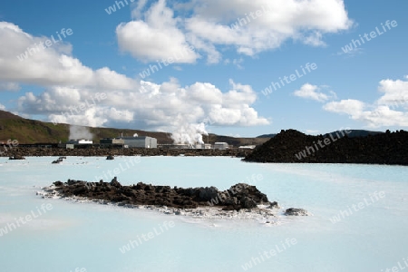 Der S?dwesten Islands, Reykjanes Halbinsel s?dlich von Reykjavik, an der "Blauen Lagune"