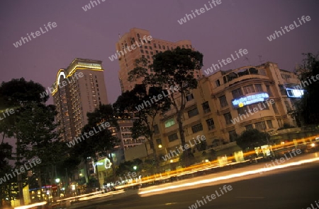 Asien, Vietnam, Mekong Delta, Cantho
Die Le Loi Strasse in der Stadt Ho Chi Minh City oder Saigon in Sued Vietnam.   


