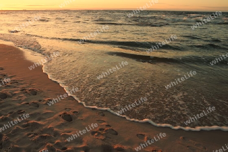 Strand im Abendlicht