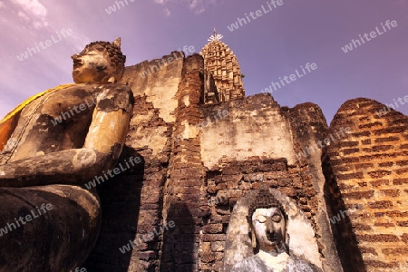 Der Wat Phra Si Ratana Mahathat im Si Satchanalai-Chaliang Historical Park rund 50 Km von Sukhothai in der Provinz Sukhothai im Norden von Thailand in Suedostasien.