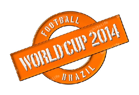 Illustration of the World Cup 2014 in Brazil as Banner for your presentation, website, inviting...