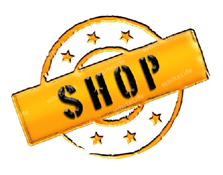 SHOP - Zeichen, Symbol im Retro Stil fuer Praesentationen, Prospekte, Internet, ...