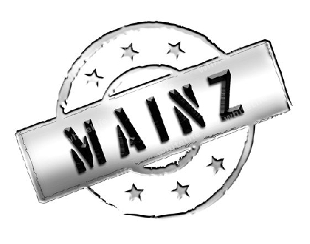 MAINZ - Zeichen / Symbol im Retro Stil fuer Praesentationen, Prospekte, Internet, ...